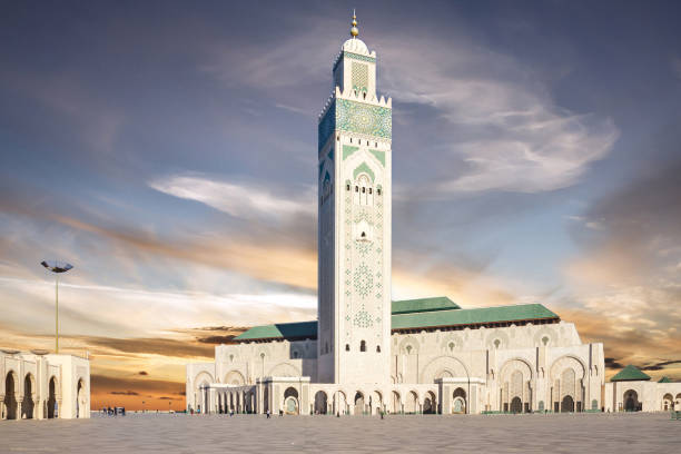 Casablanca, Morocco. Mosque Hassan II building Casablanca, Morocco. Mosque Hassan II building casablanca stock pictures, royalty-free photos & images