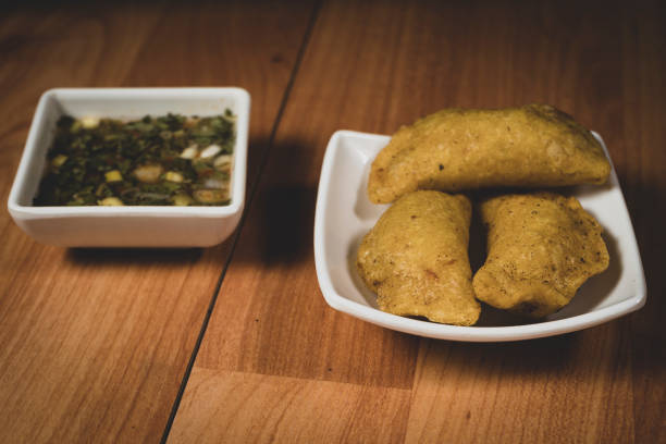 istock Fried empanadas, typical Colombian food 1401980143