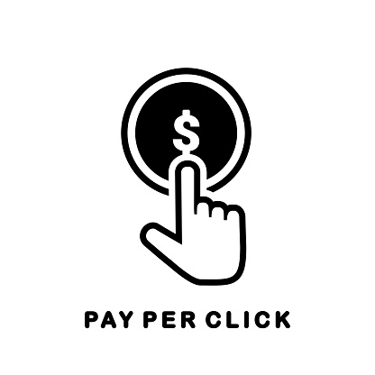 Pay per click. Vector illustration