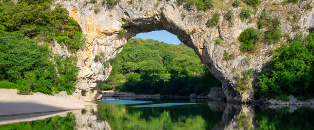 istock View of famous arch at Vallon-Pont-d'Arc 1401980699