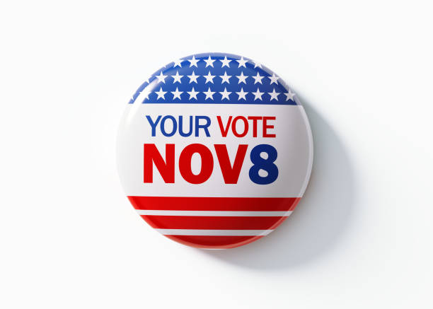 istock 2022 Midterm Elections Badge For Elections In USA 1401982070