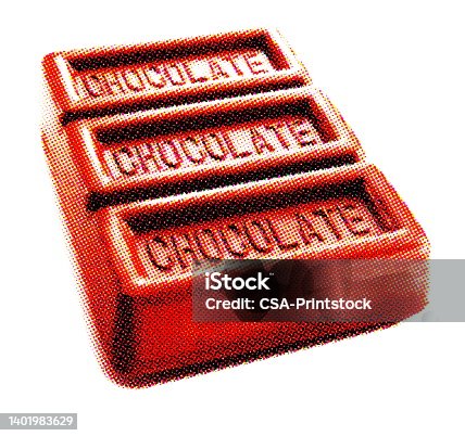 istock Unwrapped Chocolate Bar 1401983629