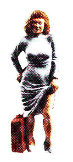 Woman Lifting Dress Over Her Knee