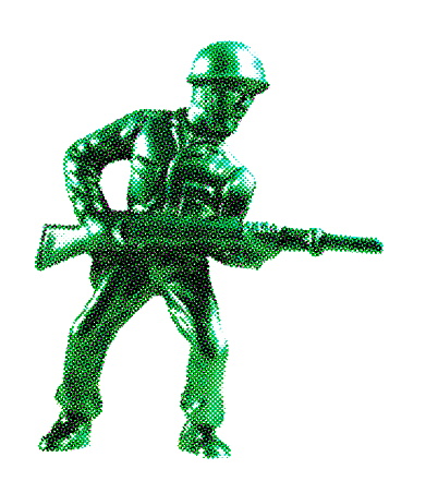Green Soldier With Rifle