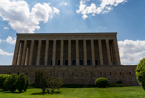 Ankara Turkey- May 18, 2022: Ataturk Mausoleum ,Ankara