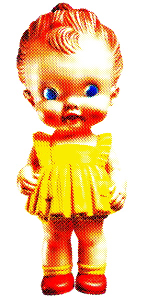 Little Girl Wearing Yellow Dress