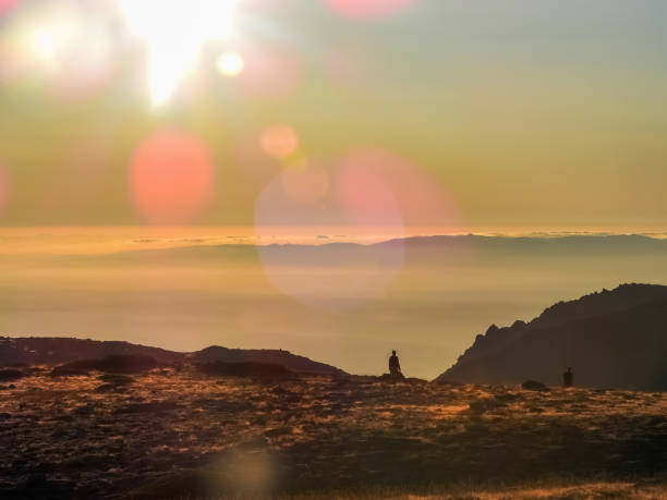 istock Sunset landscape at Torre, Serra da Estrela, Portugal. 1401992735