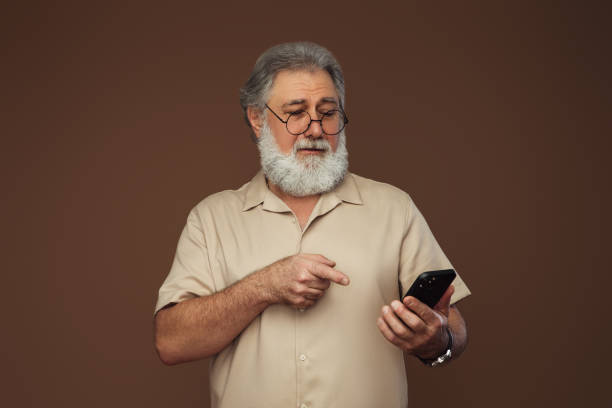 istock Portrait of a emotional old man 1401996878