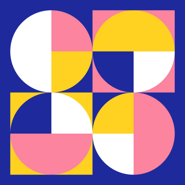 Abstract Geometric Illustration Set 15 vector art illustration