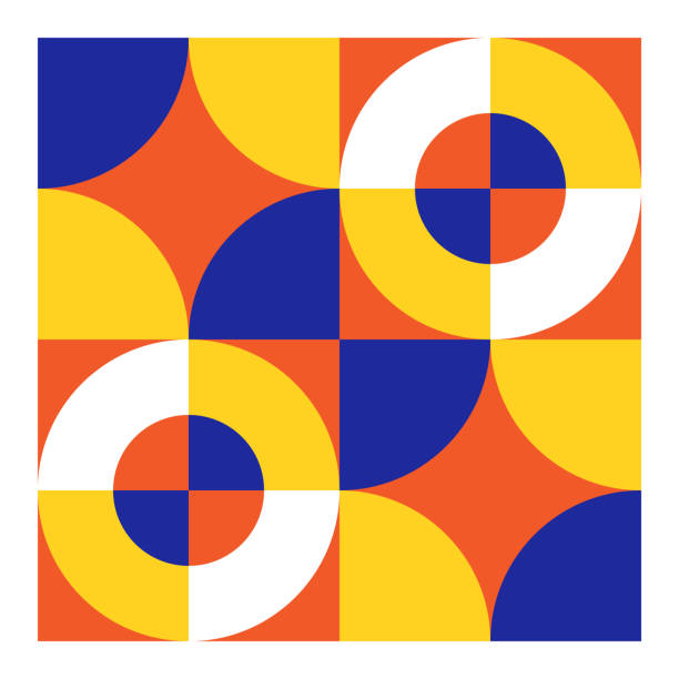 Abstract Geometric Illustration Set 21 vector art illustration