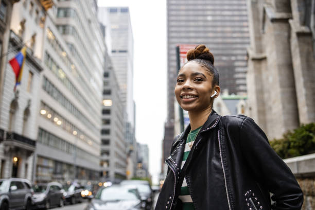 istock Charming young African American woman 1402004746