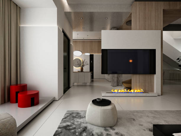 istock 3d render of modern living room 1402017758