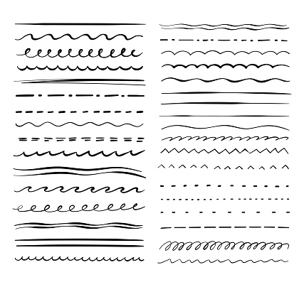 Emphasis Line Work Emphasis Lines Underlines Strokes Rough Sloppy Stock Illustration ...
