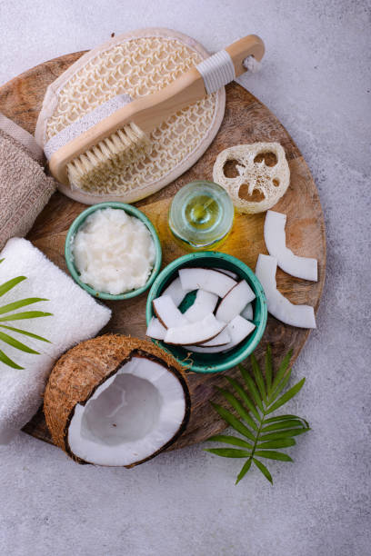 istock Fresh coconut butter.  Natural cosmetic 1402058066