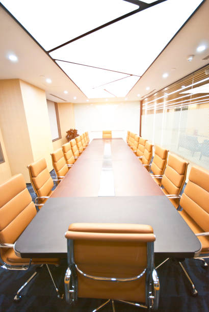 istock Empty interior of business conference room 1402058408