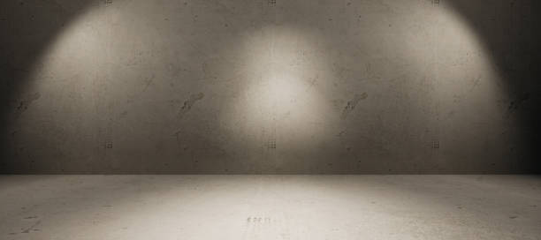 istock room with wall, room with spotlights 1402058801