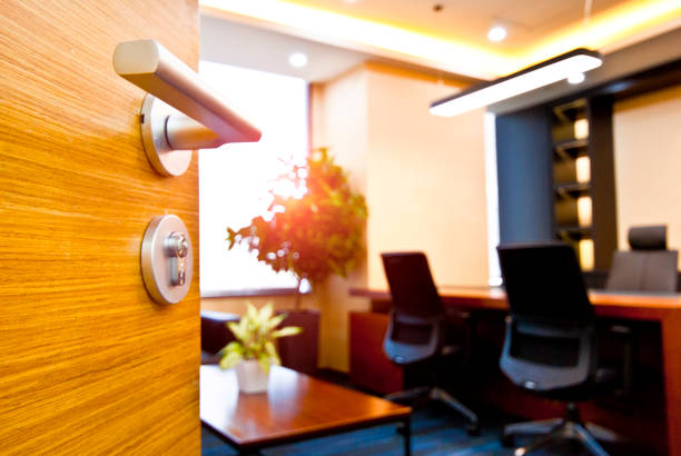 istock Open the door of the CEO's office, empty 1402059804