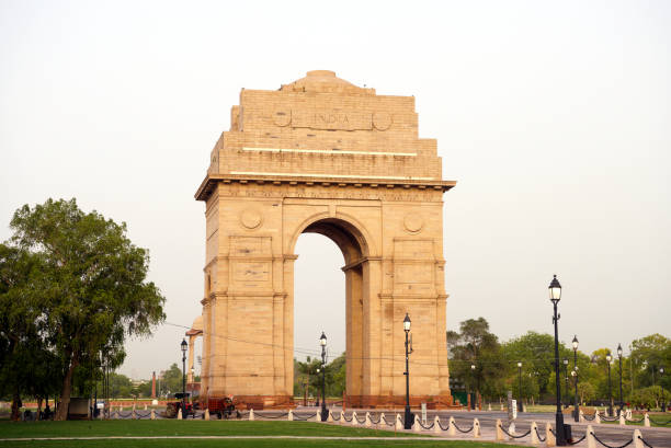 India Gate, New Delhi stock photo