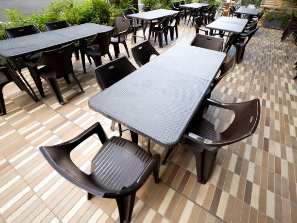 istock Terrace table and chair 1402061869