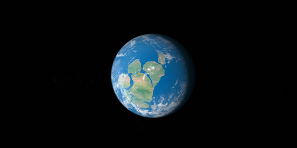 istock Earth planet with supercontinent Rodinia 1402065725