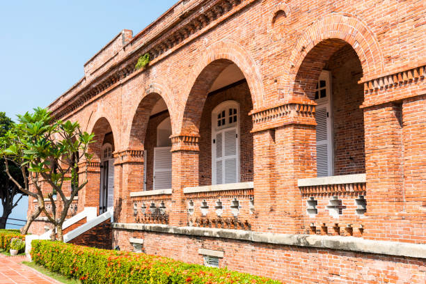 Kaohsiung, Taiwan- November 7, 2021: Building view of the Former British Consulate at Takao. a famous historic site in Kaohsiung, Taiwan.