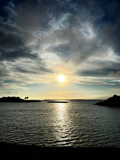 istock Evening view from Okinawa Naha Umisora Park 1402069354
