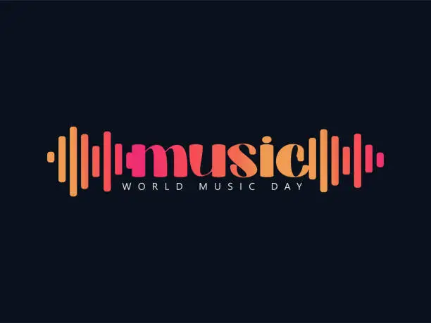 Vector illustration of World Music Day, International Jazz Day, music day