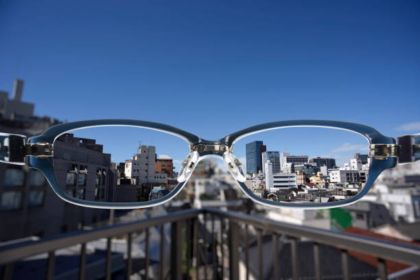 istock Cityscape seen through glasses from the rooftop 1402081774