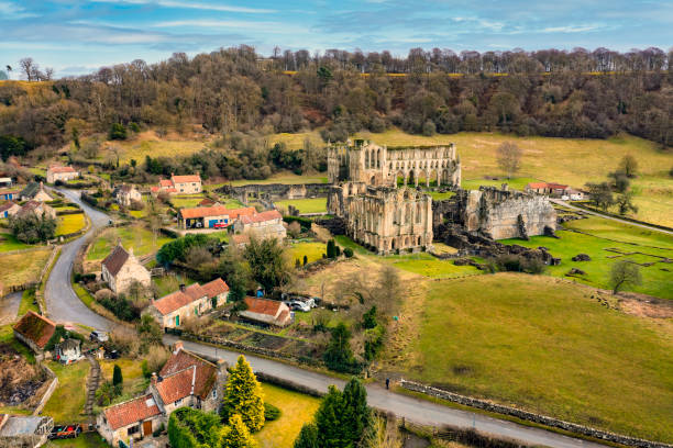 istock Rievaulx Abbey from a drone point of view 1402082084