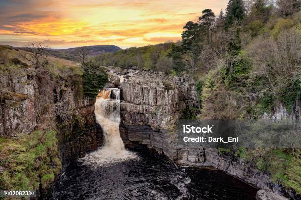 High Force Waterfall In Teesdale North Pennines England Stock Photo - Download Image Now