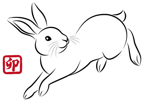 Free download of running rabbit cartoon vector graphics and illustrations,  page 13