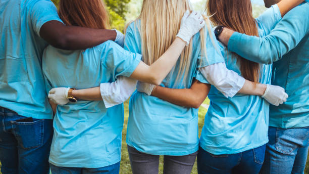 istock Volunteering, people and ecology concept. 1402088038