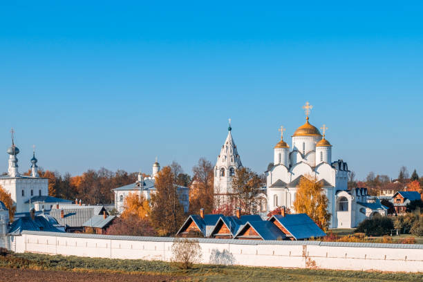 istock Intercession cathedral of Intercession (Pokrovsky) convent in Suzdal, Russia. 1402088158
