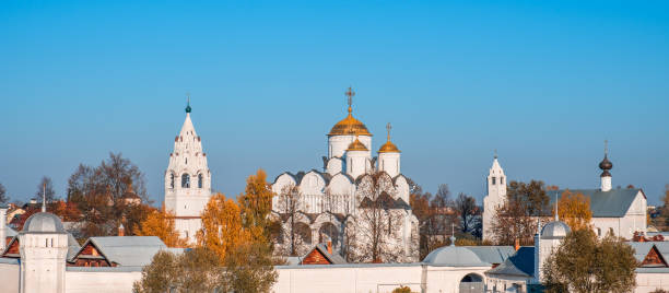 istock Intercession cathedral of Intercession (Pokrovsky) convent in Suzdal, Russia. 1402088356