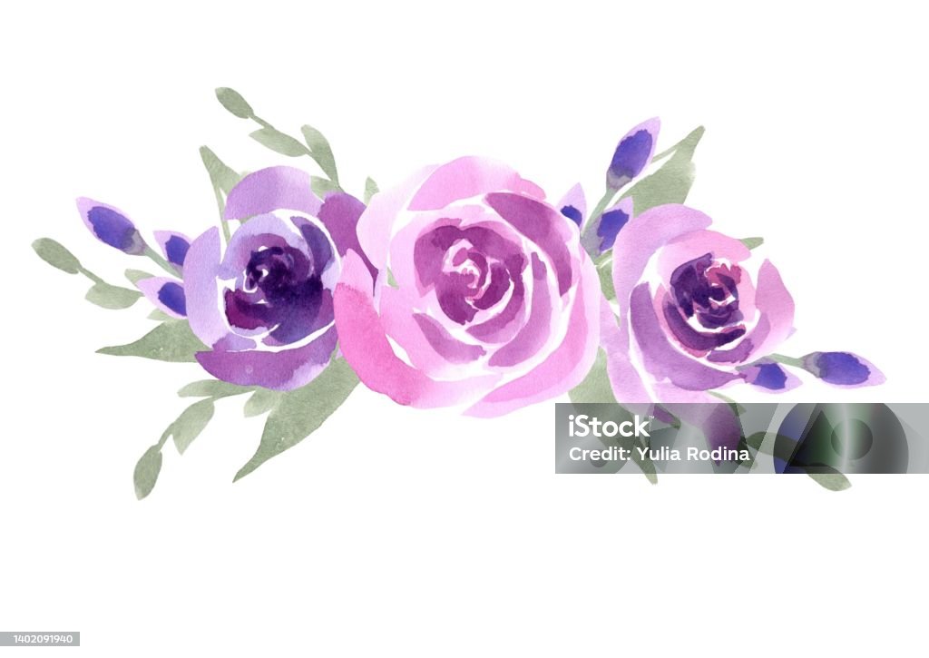 Ilustración de Ramo Floral Con Rosas Lilas Y Hojas Verdes Flores De Acuarela Diseño Para Invitaciones De Boda Y Tarjetas De Felicitación y más Vectores Libres de Derechos de Amor - iStock Ilustración de Ramo Floral Con Rosas Lilas Y Hojas Verdes Flores De Acuarela Diseño Para Invitaciones De Boda Y Tarjetas De Felicitación y más Vectores Libres de Derechos de Amor - iStock