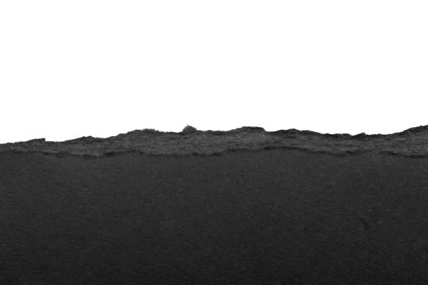 istock Black ripped paper torn edges strips isolated on white background 1402093226