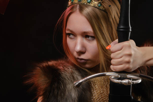 istock young viking woman 1402093346