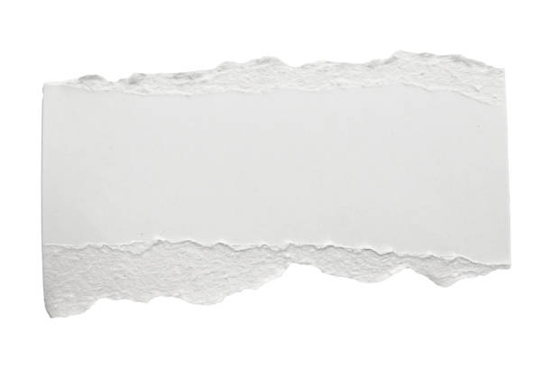 istock White ripped paper torn edges strips isolated on white background 1402094497