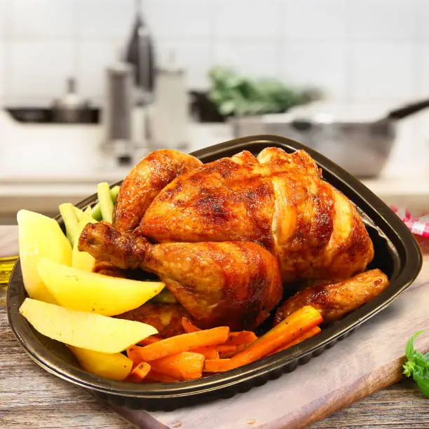 roasted chicken whole kitchen design fresh food natire agriculture organic health