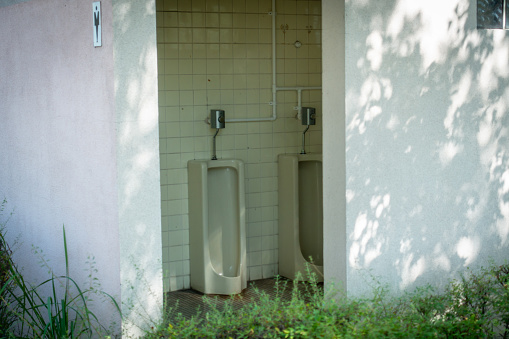 Photograph of an old public toilet in Japan