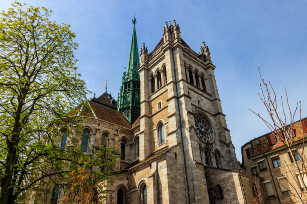 istock St. Peter's Cathedral in Geneva, Switzerland 1402128046