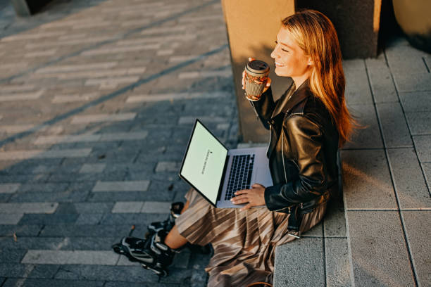 istock Drinking my coffee and deciding where I am going to travel 1402128322