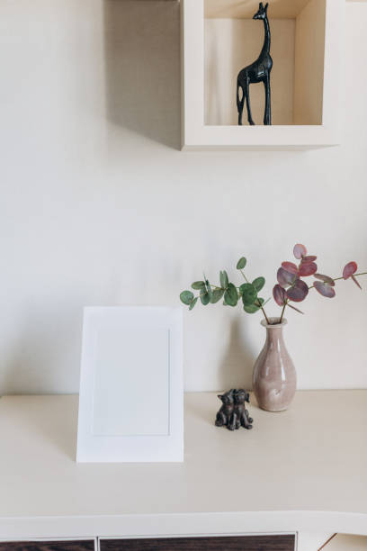 istock frame mockup with white blank background for your photo or illustration 1402132352