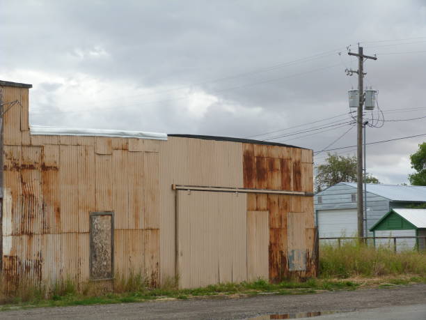 istock Sheet metal building, Ashton, Idaho 1402144399