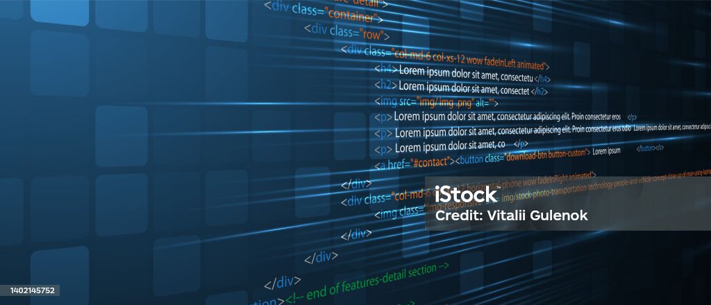 Software Development Abstract Technology Code And Script Background ...