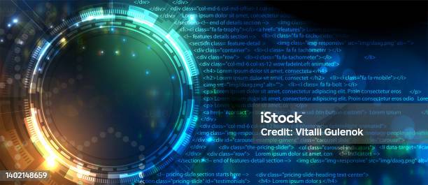 Software Development Abstract Technology Code And Script Background ...