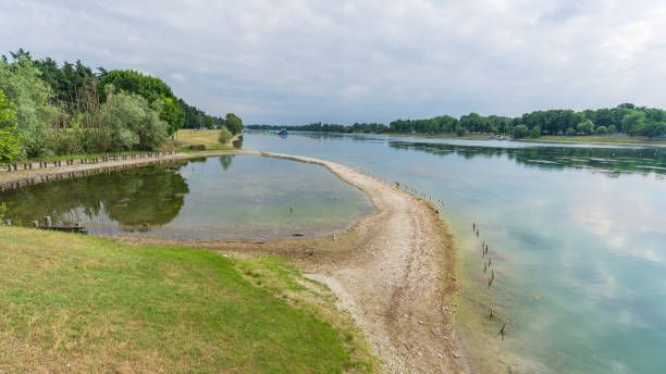 istock Idroscalo lake park at cloudy day 1402154750