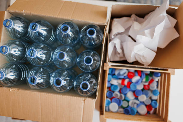 istock Recycling Bins at home 1402159461