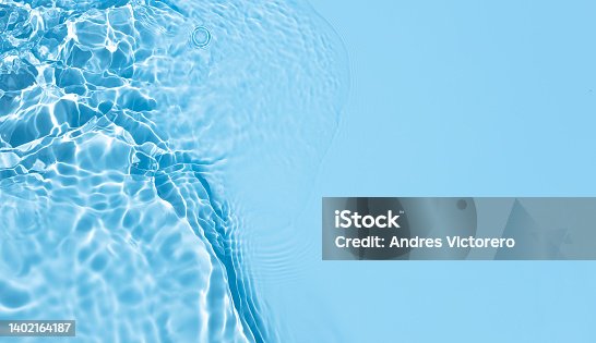 istock Blue Abstract background texture with water ripples and waves 1402164187
