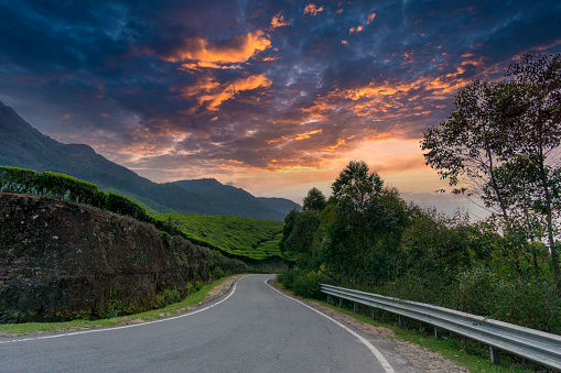 A glimpse of National Highway 85 which, from Kochi, leads to the town of Munnar also located in the state of Kerala.
